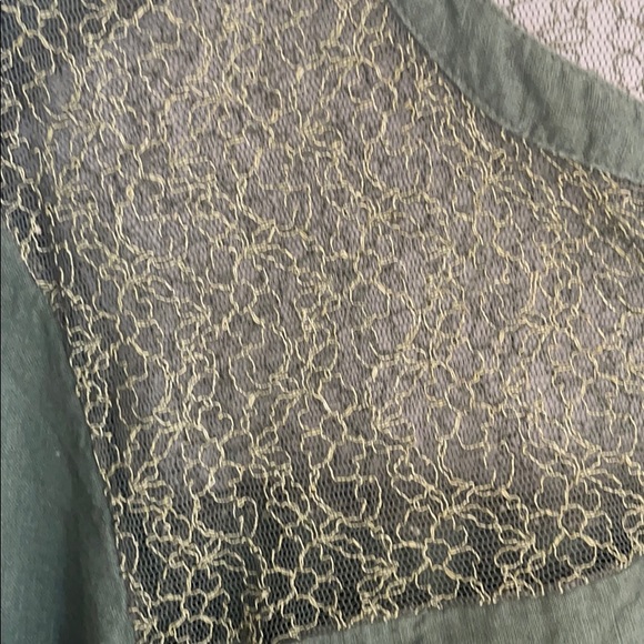 COPY - Free People olive/ army green button down blouse - Picture 2 of 7